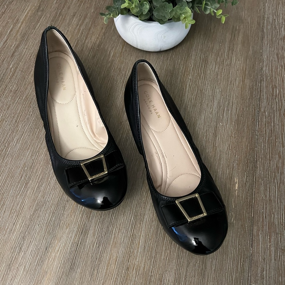 Cole Haan Tali Bow Flats with wedge heel
